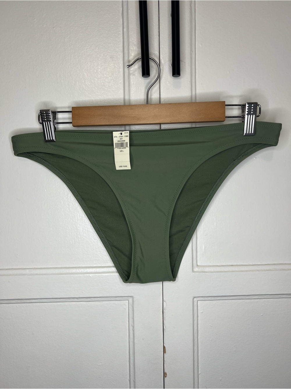 Aerie Cheeky Bikini Bottom- Olive Green | L- NWT